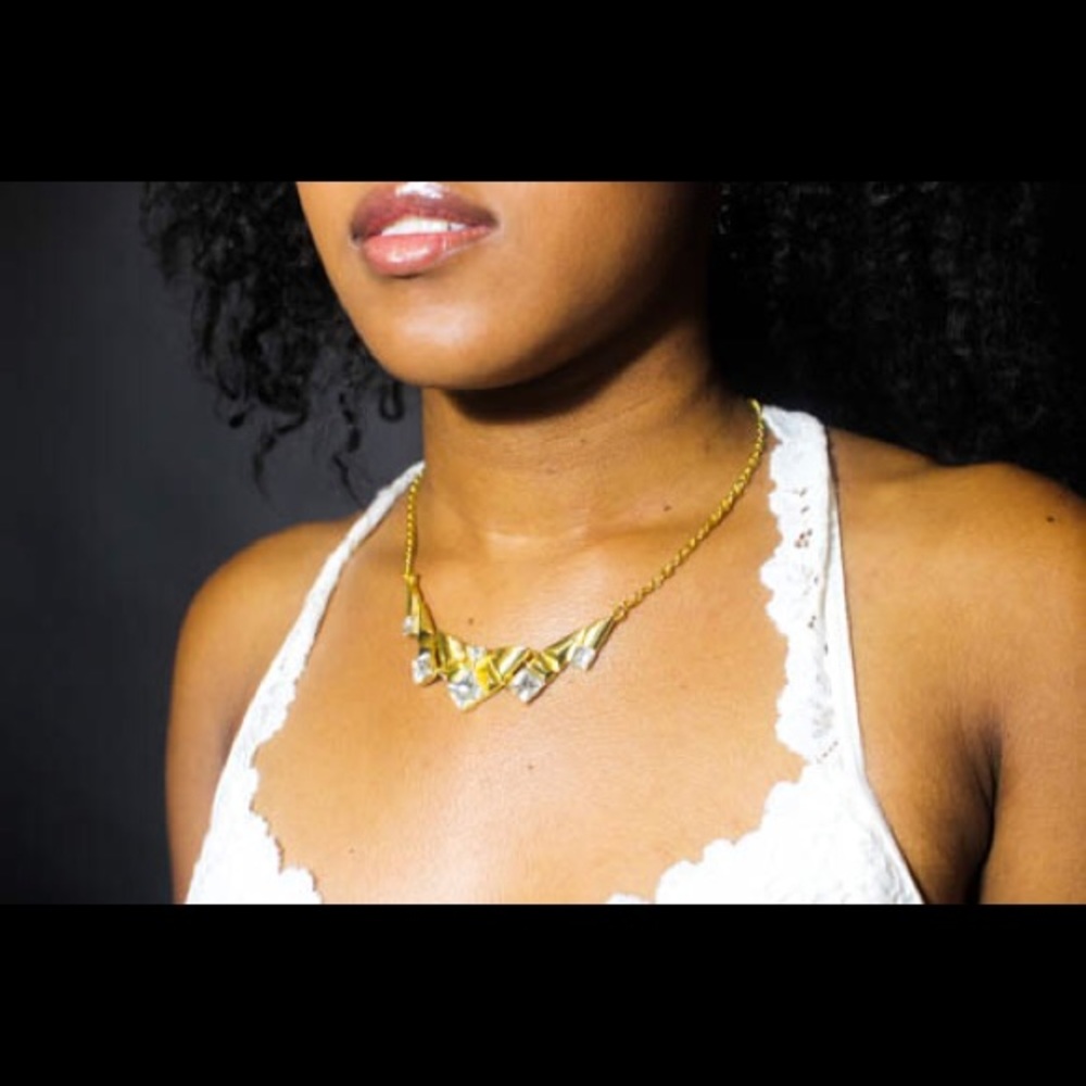 Crown jewel necklace